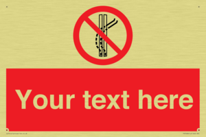 Custom prohibition Do not leave the tow track